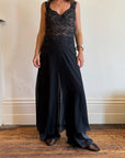 Vintage 90s Victorias Secret Sheer Lace Bow Maxi