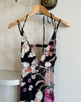 Vintage Y2K Roberto Cavalli Floral Backless Dress