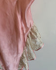 Vintage Victorias Secret Pink Satin Bodysuit