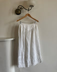 Vintage Edwardian Cotton Basque Waist Skirt