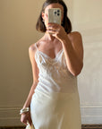 Vintage Victorias Secret Pure Silk Slip Dress Creme