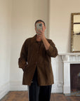 Vintage 90s Cognac Suede Barn Jacket