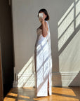 Vintage 90s Drop Waist Floral Wedding Dress