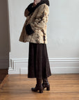 Vintage 60s Faux Fur Spotted Caramel Choc Australian Made Coat