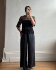 Vintage 90s Crochet Swirl Net Top
