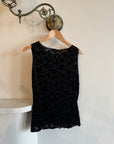 Vintage 90s Burnt Velvet Everyday Tank Black