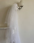 Vintage Cage Ribbon Headpiece with 3m Long Tulle Veil