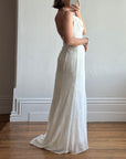 Vintage Y2K Slinky Beaded Wedding Slip Dress
