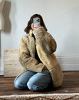 Vintage Rare Shearling Patchwork Jacket