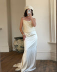 Vintage 1960s Ostrich feather Pillbox Bridal Hat