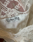 Vintage Christian Dior Lace Embroidered Camisole Ivory