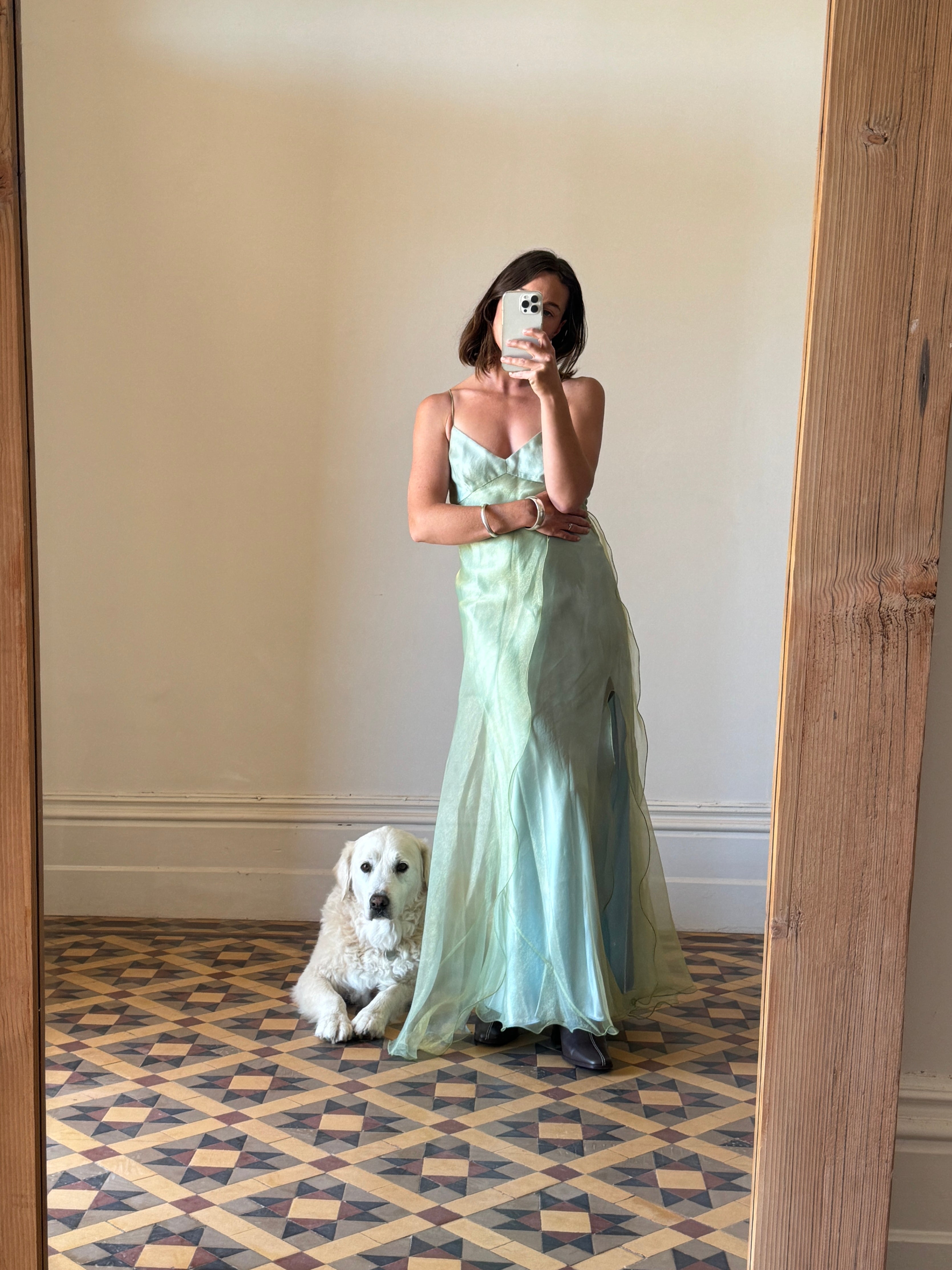 Vintage Jenny Bannister 90s Fairy Dress Green