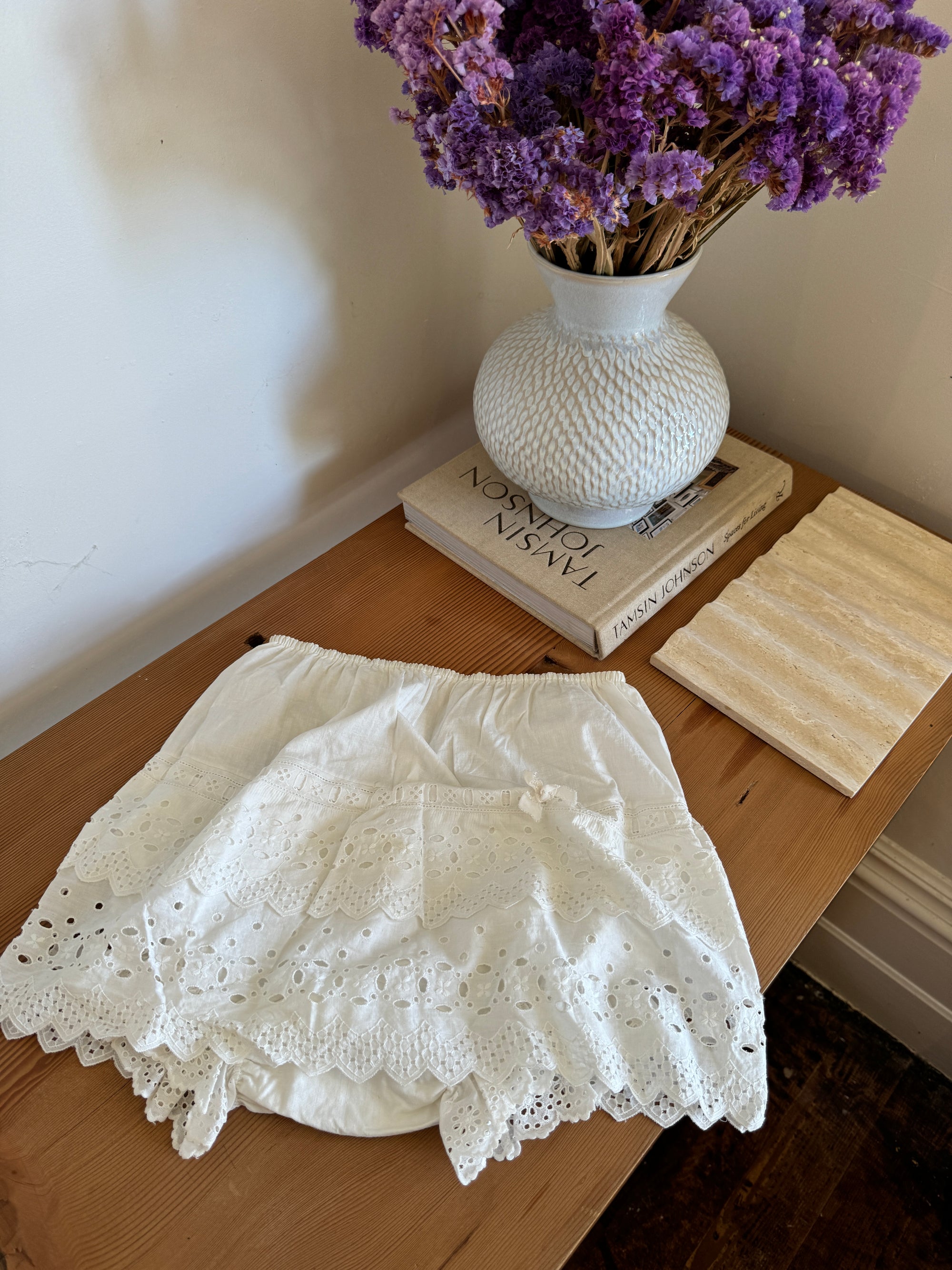 Vintage Broderie Anglaise Tiered Bloomers