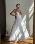 Vintage Y2K Pure Silk Drop Waist Princess Wedding Gown
