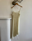 Vintage 90s Beaded Asymmetrical Mesh Slip Dress