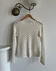 Vintage Crochet Long Sleeved Top