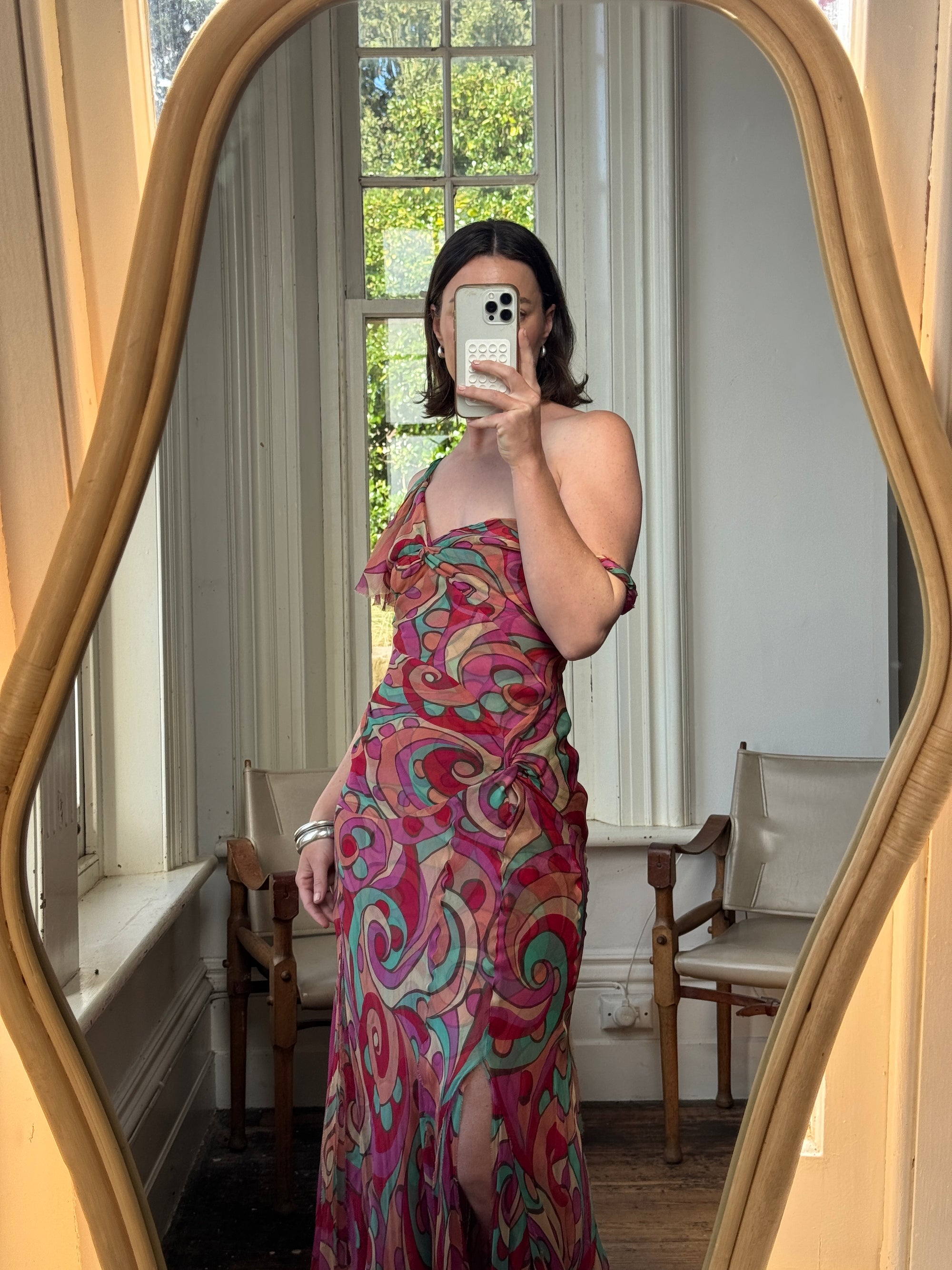 Vintage 2004 Pure Silk Lisa Ho Rainbow Fairy Dress