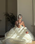Vintage Y2K Vera Wang Princess Tulle Strapless Wedding Gown