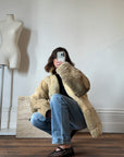 Vintage Rare Shearling Patchwork Jacket