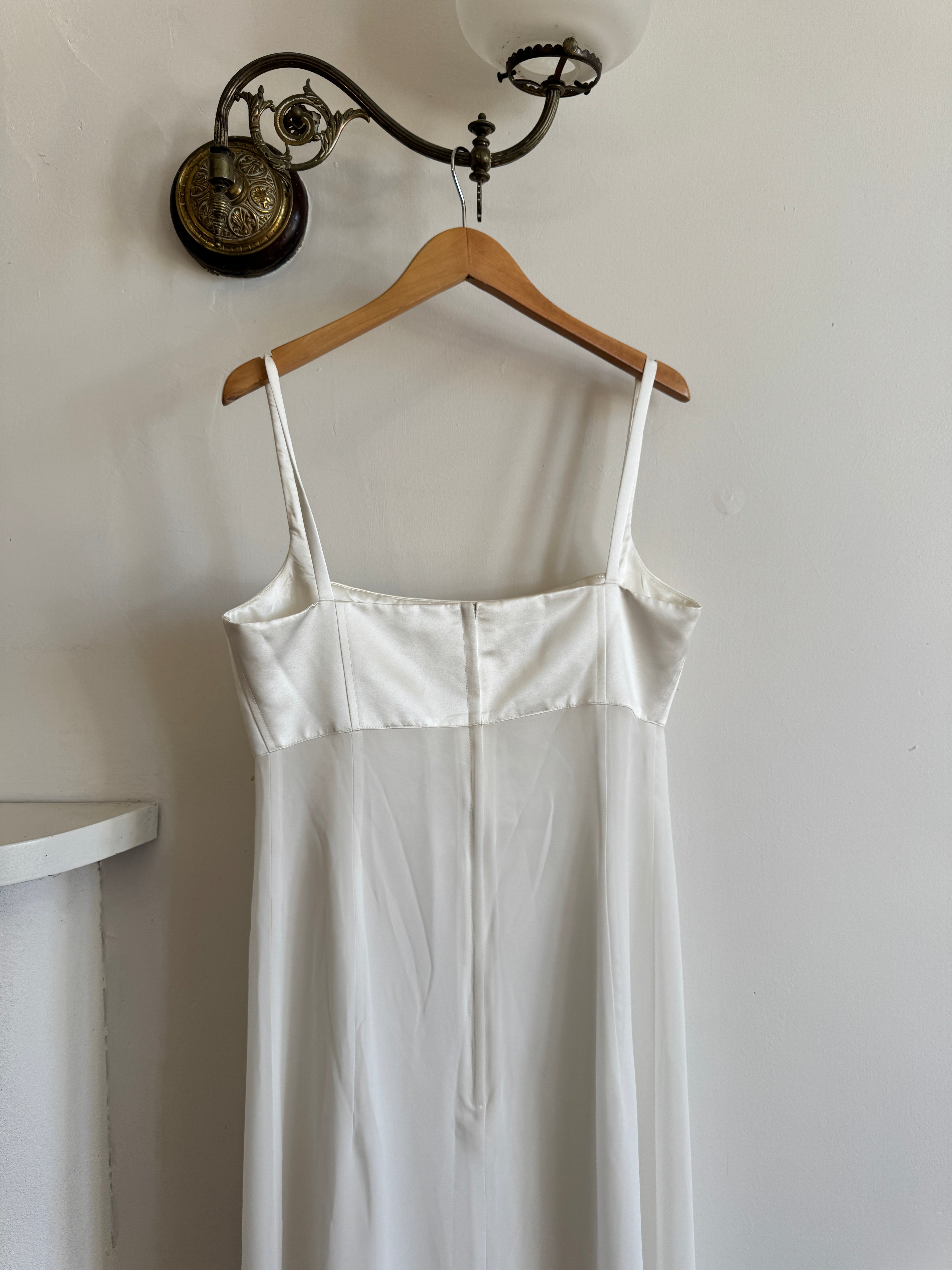 Vintage 90s Quilted Australian Made Slip Wedding Dress