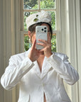 Vintage 60s 3D Floral Tulle Pillbox Hat