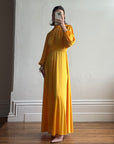 Vintage 70s Marigold Swing Maxi Dress