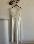 Vintage Y2K Australian made Satin Ivory Slip Dress