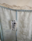Vintage 60s Baby Blue Floral Negligee Slip