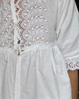 Vintage Edwardian Cotton Broderie Anglaise Tunic