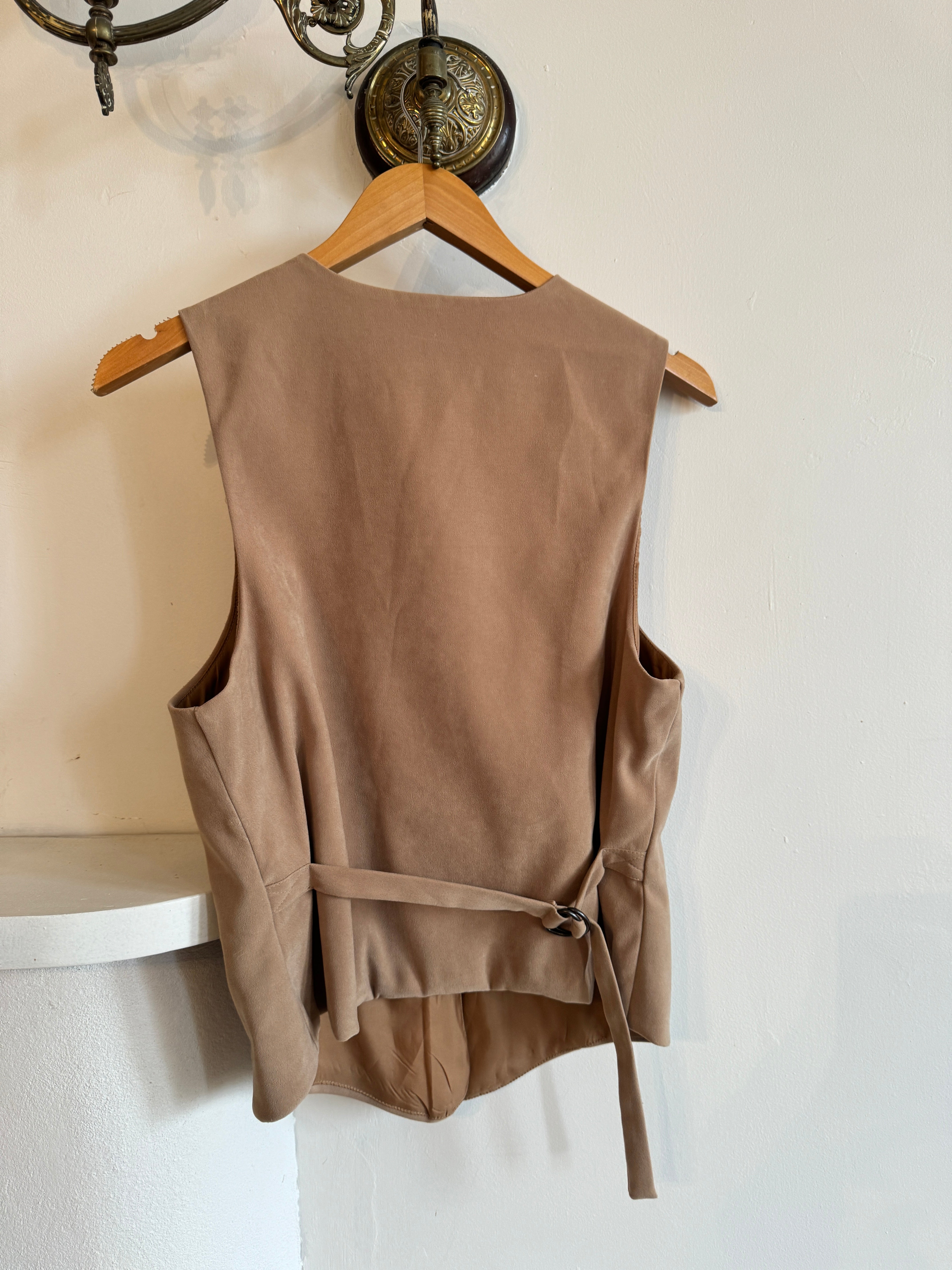 Vintage 90s Camel Tailored Vest
