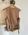 Vintage 90s Camel Tailored Vest