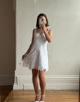 Vintage Y2K Collette Dinnigan Broderie Anglaise Mini Dress