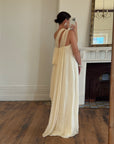 Vintage Y2K Pure Silk Chiffon Grecian Gown