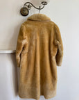 Vintage 70s Faux Shearling Butter Caramel Coat