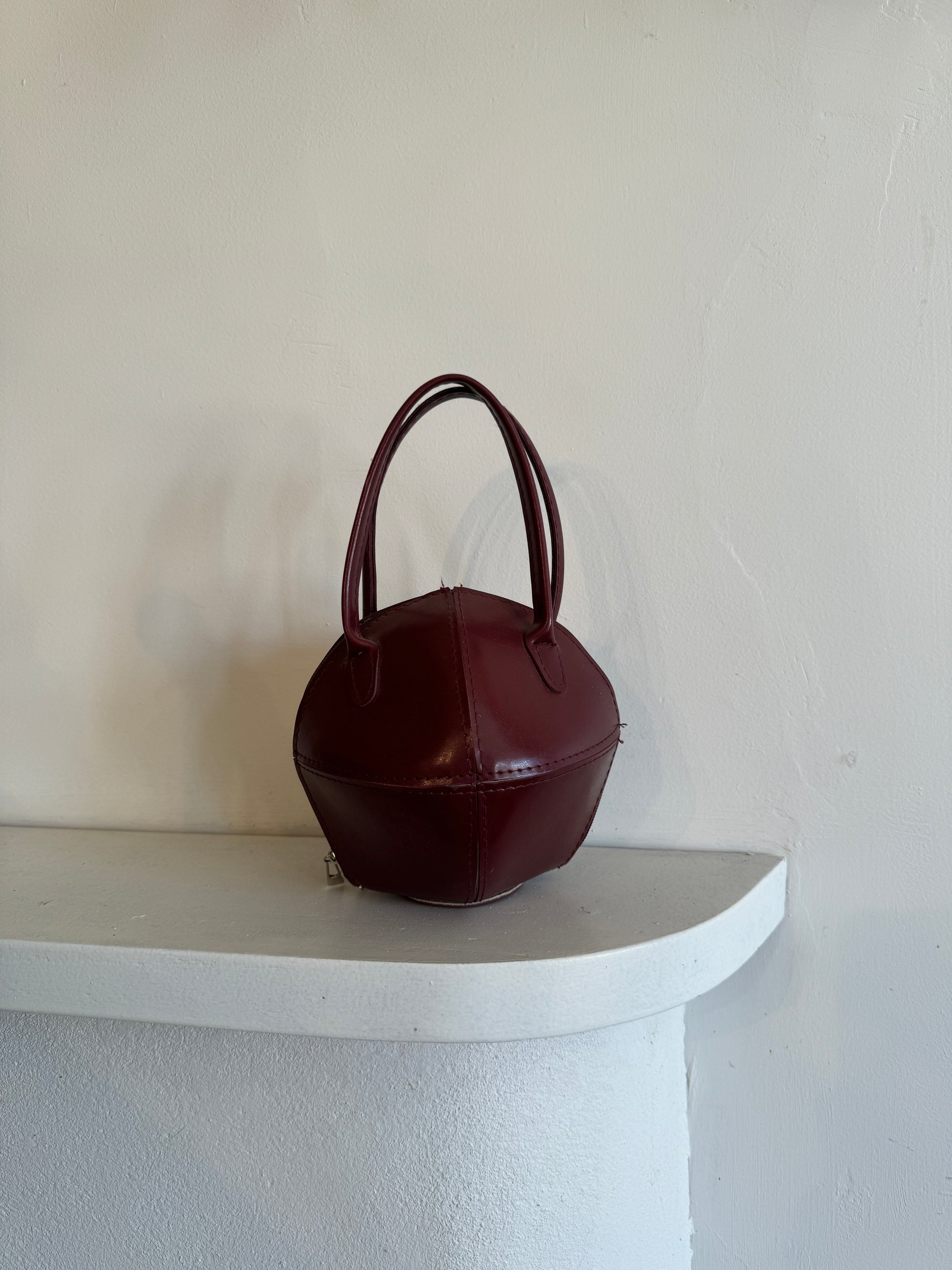 Vintage Burgundy Ball Clutch