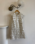 Vintage Y2K Lace Sequin Flower Mini Dress
