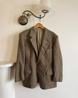 Vintage 60s Wool Plaid Blazer Multi