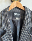 Vintage Pure Wool Navy Plaid Blazer