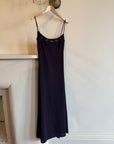 Vintage 90s Midnight Bias Strappy Dress with Sequins