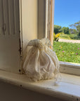 Vintage Jacquard Bridal Drawstring Pouch