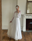 Vintage 70s Australian Made Billow Sleeve Wedding Dress
