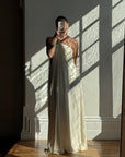Vintage Y2K Pure Silk Chiffon Grecian Gown