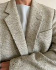 Vintage Pure Wool Light Grey Blazer