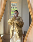 Vintage Rare Shearling Patchwork Jacket