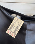 Vintage 90s Pure Silk Fishtail Skirt With Train Noir