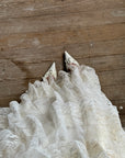 Vintage 70s Tiered Lace Wedding Dress With Bows