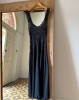 Vintage 90s Victorias Secret Sheer Lace Bow Maxi