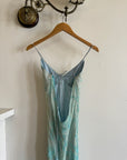 Vintage 90s Ice Blue Embellished High Low Fairy Dress