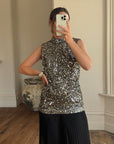 Vintage 60s Rare Embellished Tunic and Fluted Pant Set