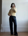 Vintage 90s Australian Pure Wool Cable Knit Jumper Creme